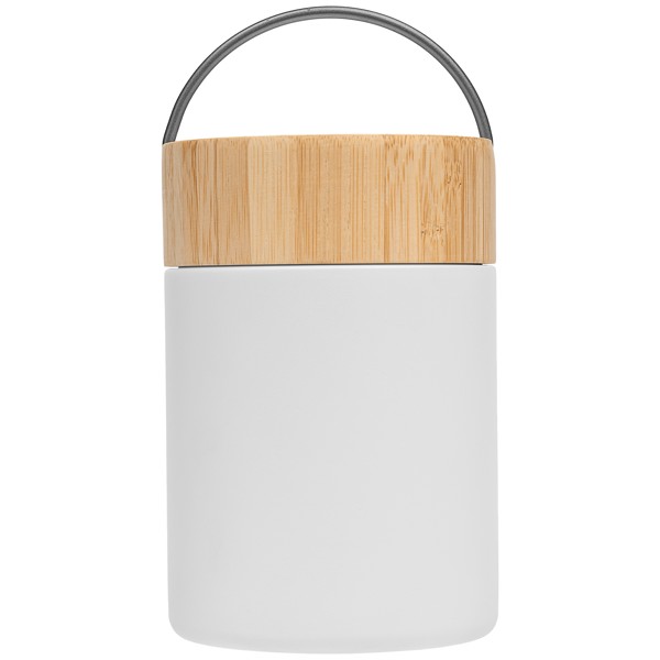 Reborn Recycled Stainless Steel Food Container - 500 ml - White / Silkscreen