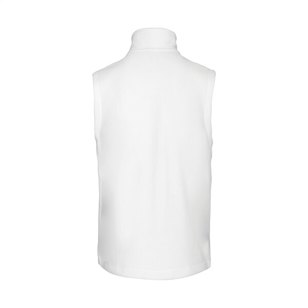 Fleecová zateplená vesta KA913 - Bílá / M