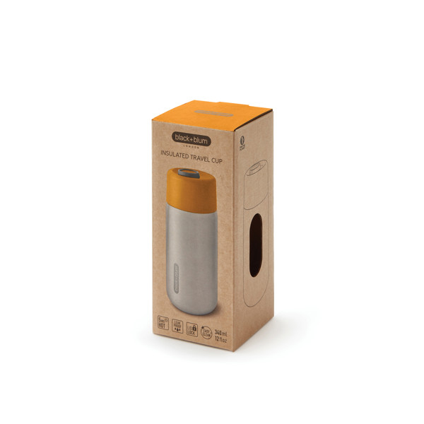 Cestovní nerezový termo hrnek 340ml Black+Blum - Oranžová