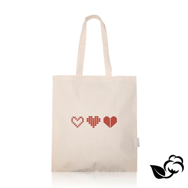 Sac 100% Coton Organique 140G/M² - Ecru