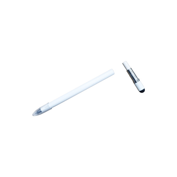 Long-Lasting Erasable Aluminum Pencil With Touch Screen Eraser And Eraser - White