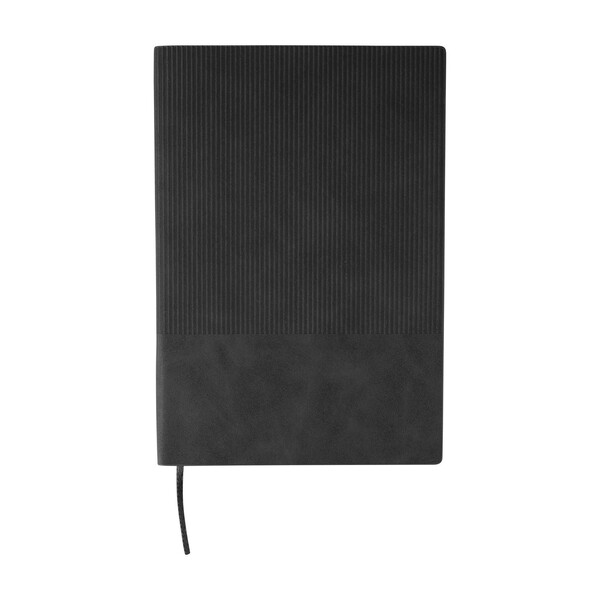 Notebook Elian | Recycled synthetic leather | A5 | Lined - black