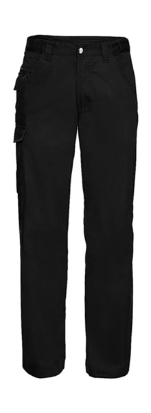 Twill Workwear Trousers Length 32” - Black / 46" (117CM)