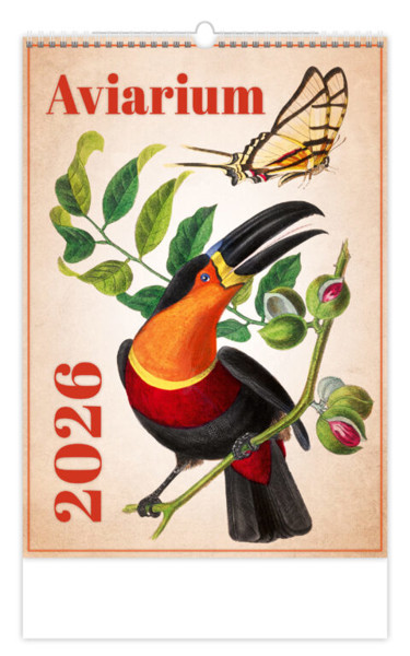 Nástěnný kalendář Aviarium 2026