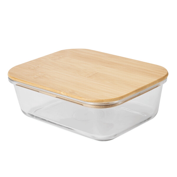 Lunch box, with bamboo lid: capacity approx. 1.060 ml ROSILI L