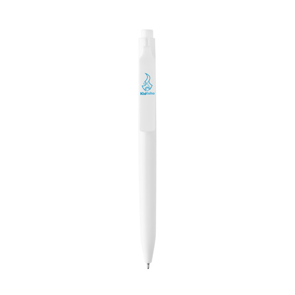 Vibe GRS certified R-ABS pen with ultra glide ink - White / White