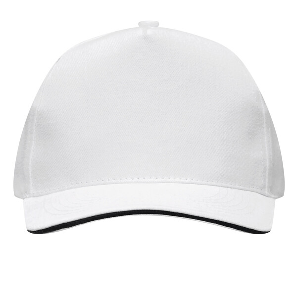 5 Panel Sandwich Cap Walk - White
