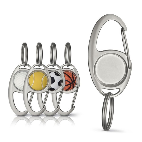 METAL KEYRING SHAPE BALL - Golf / Golf
