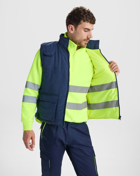 Persei Reversible Vest - MARINO/AMARILLO FLUOR / 2XL