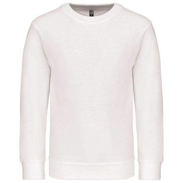Kids' Crew Neck Sweatshirt - White / 10/12