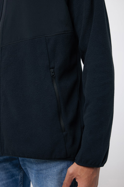 Iqoniq Talung recycled polyester microfleece zip through - Black / XS
