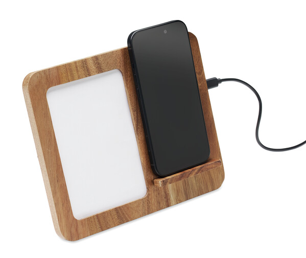 Acacia frame & charger 15W Finwood