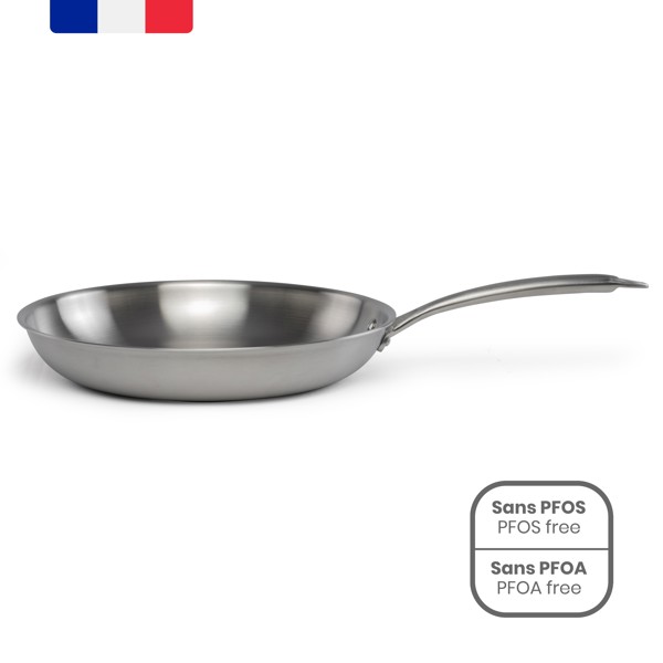 Brigade - Poêle en acier inoxydable 28 cm