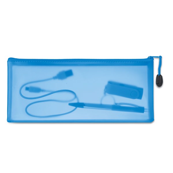 PVC pencil case Gran - Blue