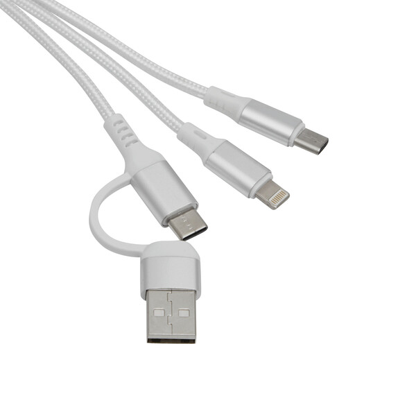 Charging Cable Fantail - Silver