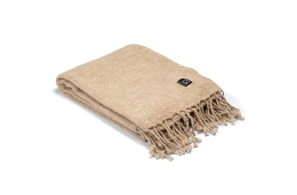 Kosta Linnewafveri Sjövallen Plaid 130x170 cm - Beige