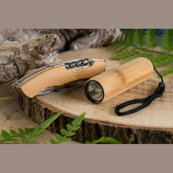 Set svjetiljka + džepni nož Oldham