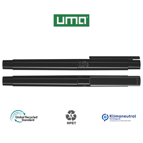RECYCLED PET PEN PRO FL fineliner - Čierna