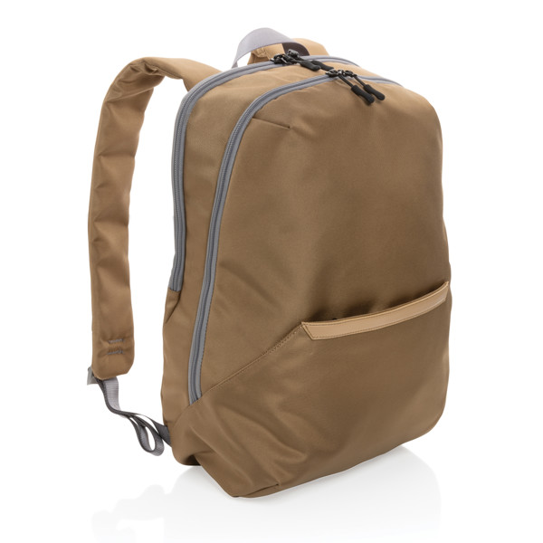 Impact AWARE™ 1200D 15.6'' modern laptop backpack - Khaki / Grey