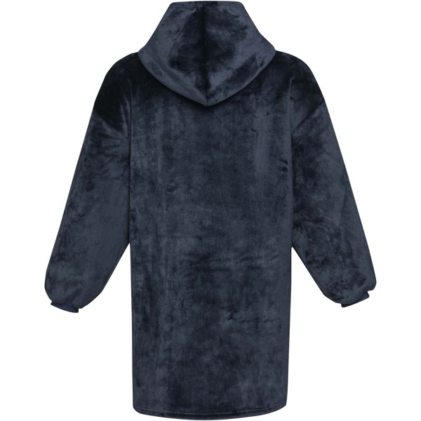 Plaid à capuche Denali certifié GRS - Bleu foncé