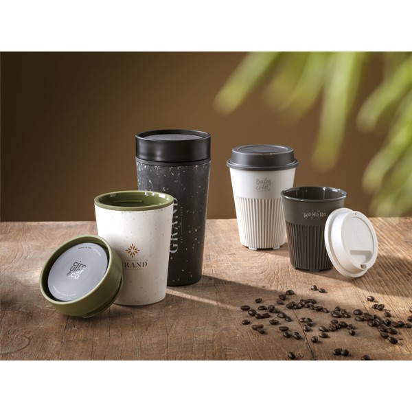 Circular&Co Returnable Cup Lid 340 ml coffee cup - White / Dark Grey