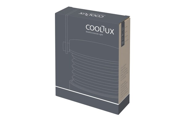 Coollux LED svetilka, USB-C, ročaj iz bambusa