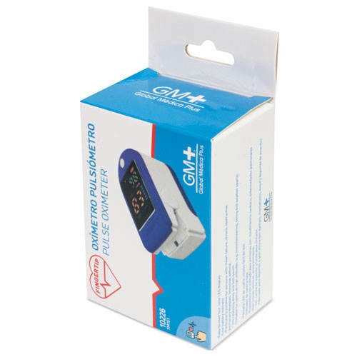 Prstni oksimeter, pulziometer, PP, 2 AAA bateriji
