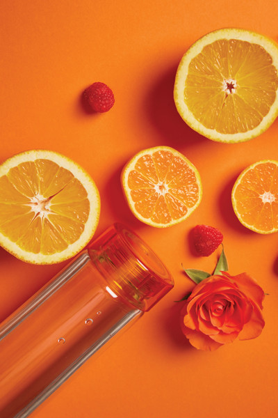 VINGA Bouteille d'eau 600ml en rPET RCS Cott - Orange