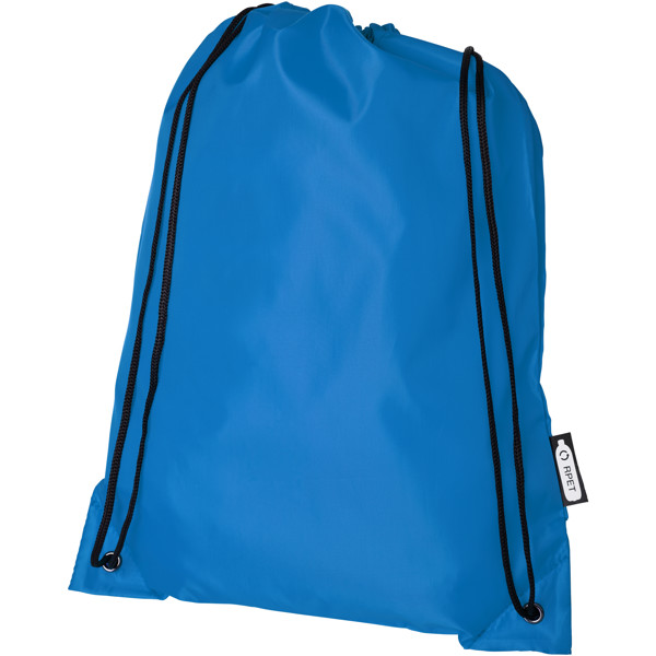 Sac à dos RPET Oriole avec cordon de serrage 5L - Bleu process