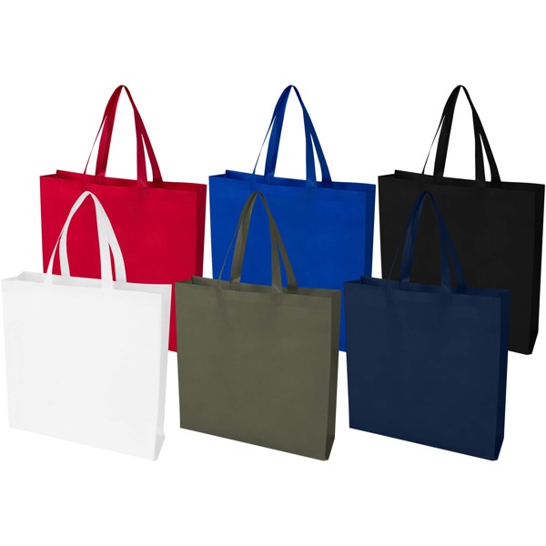 Tote bag a soffietto in tessuto non tessuto riciclato certificato GRS da 12 litri EcoSeal - Blu royal