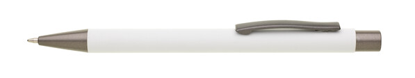 Cageri Soft Economy_Shine Metal Ballpoint Pen - White