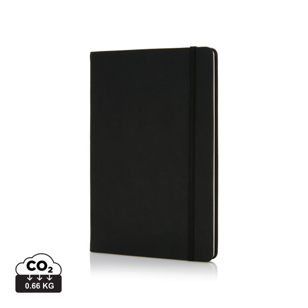 Deluxe hardcover PU A5 notebook - Black