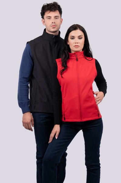 Men’S 3-Layer Softshell Bodywarmer - Black / 2XL