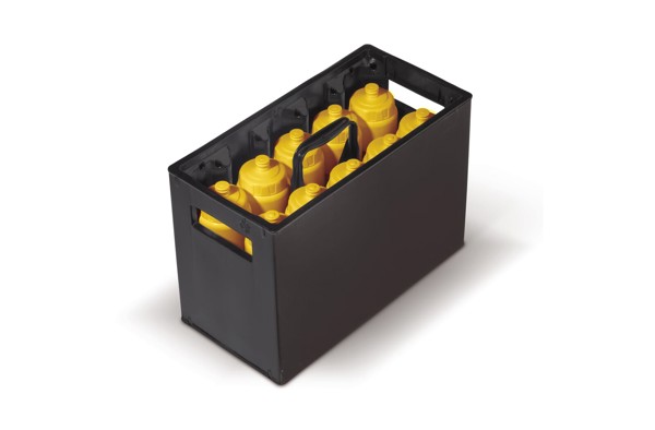 Sports bottle tray for 10 bottles