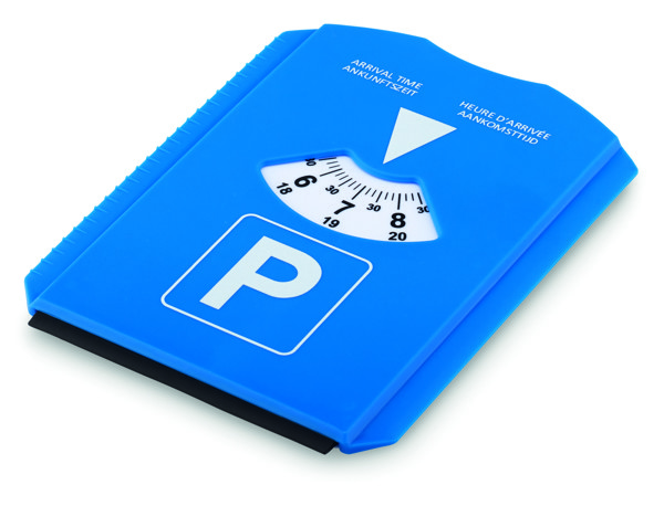 Ice scraper in parking card Park &  Scrap