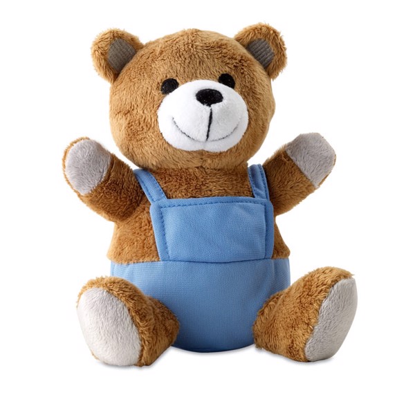 MB - Bear plush w/ advertising pants Nico