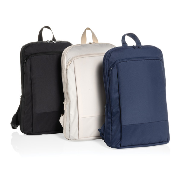 Flexpack Aware™ RPET Expandable Slim 15.6" Laptop Backpack - Black