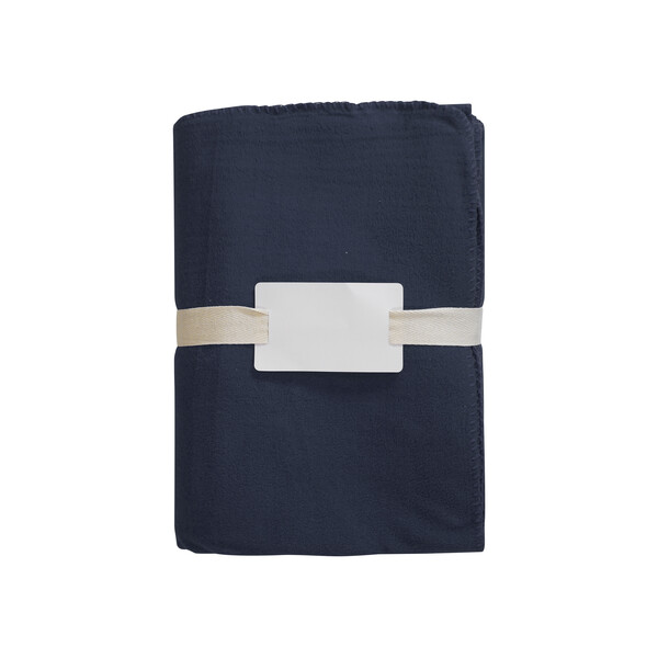 Plaid polyester recyclé 250g REPLAY - bleu marine