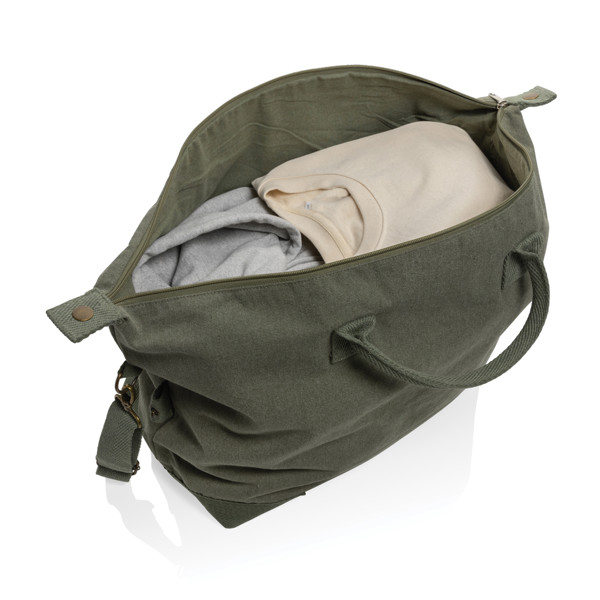 Víkendová taška Kezar z 500g recykl. canvas AWARE™ - Zelená