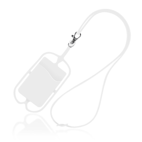 Lanyard Em Silicone, Com Porta Cartões