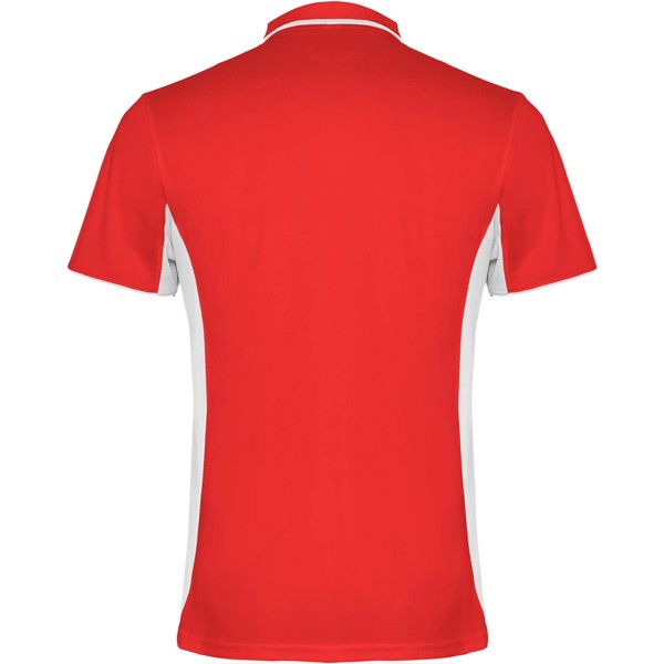 Polo a maniche corte unisex Montmelo - Rosso / Bianco / M
