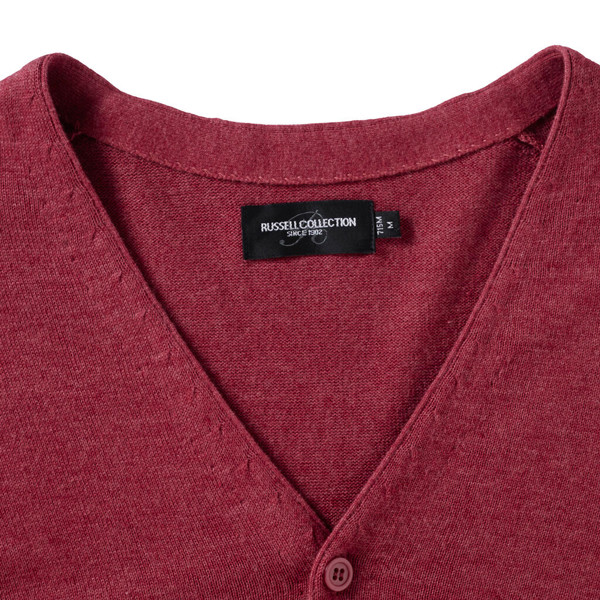 Men's V-Neck Knitted Cardigan - Black / XL