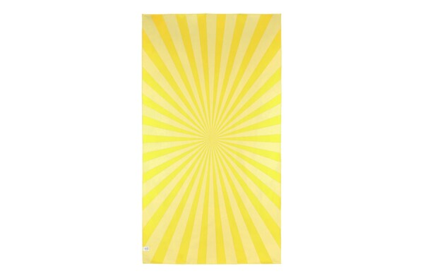 Serviette de plage R-PET à séchage rapide 100 × 180 cm, sublimation - Jaune