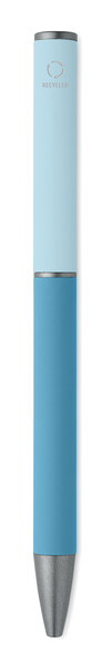 Recycled alu twist ball pen Fillan - Turquoise