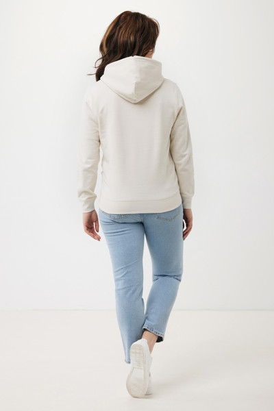 Lehká mikina s kapucí Iqoniq Rila z recykl. bavlny - Ivory White / XXXL
