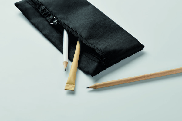 Zippered pencil case Study - Black