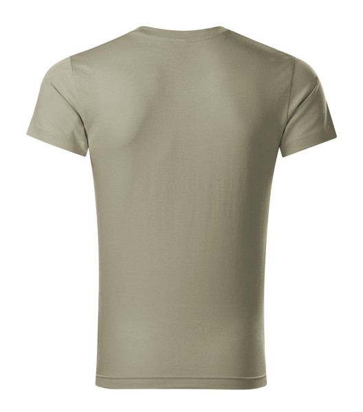 Tričko Pánské Malfini® Slim Fit V-Neck - Světlá Khaki / 2XL