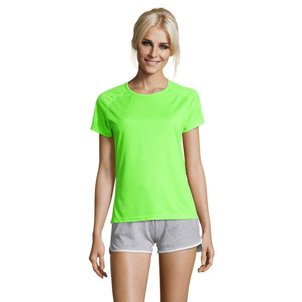 SPORTY T-SHIRT SENHORA 140g Sporty Women - Verde FluoL