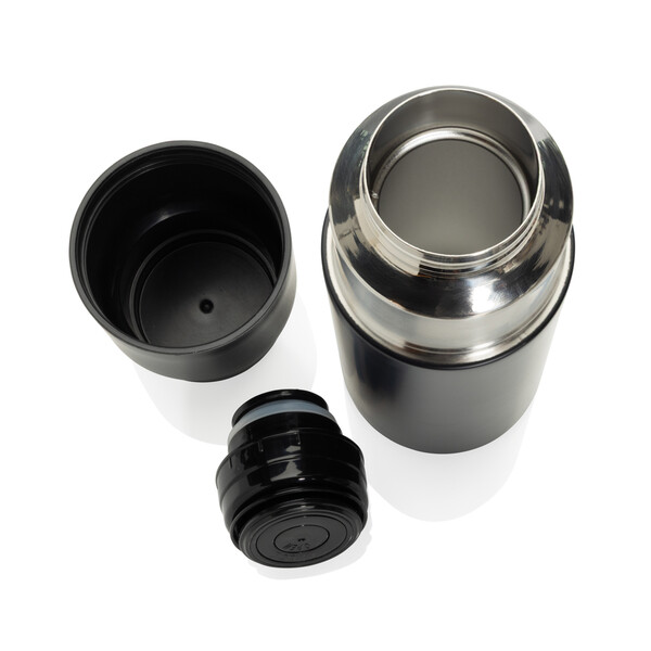 Thermocup RCS recycled vacuum flask with cup 500ml - Black