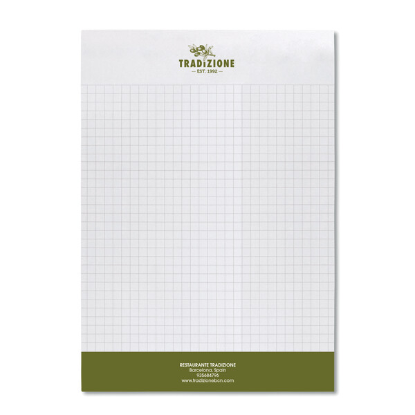 A5 size writing pad (EU made) - Full colour
